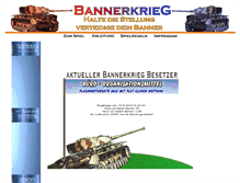 Tablet Screenshot of bannerkrieg.rainerles.de